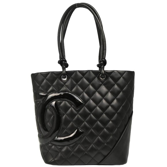 Chanel Black Calfskin Cambon Ligne Tote Handbag 195205 - Picture 1 of 11